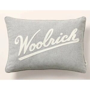 14"x20" Woolrich Embroidered Lumbar Toss Throw Pillow Gray